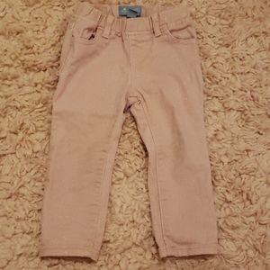 New Baby Gap blush pink skinny jeans